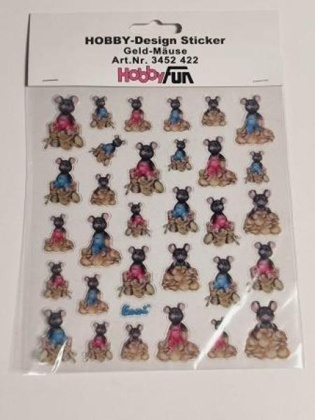 HOBBY-Design Sticker Geld-Mäuse