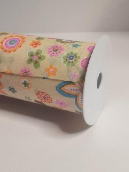 Deko-Stoff Flower Power 20 cm x 10 m gelb   ldm