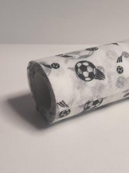 Vlies Fussball, weiss, 25 cm x 15 m  ldm