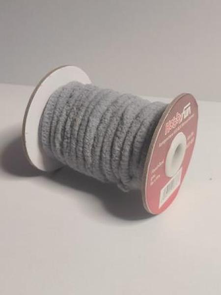 Flauschband 10 m  grau   ldm