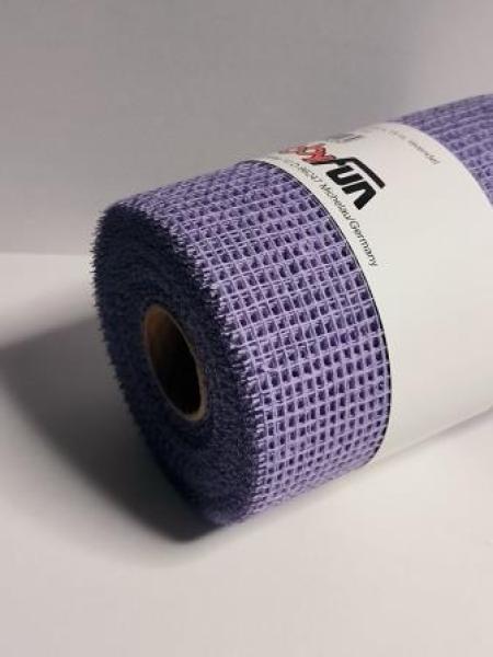 Jute-Netz 17 cm x 15 m, lavendel   ldm