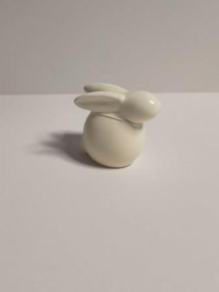 Keramik Hase ca. 6 cm gelb matt