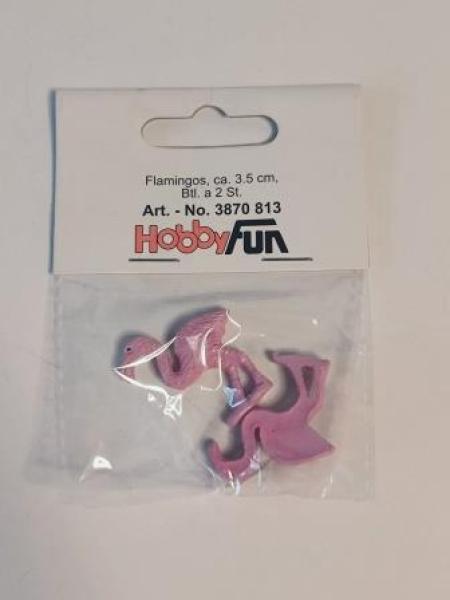 Flamingos, ca. 3,5 cm, Btl. à 2 St.