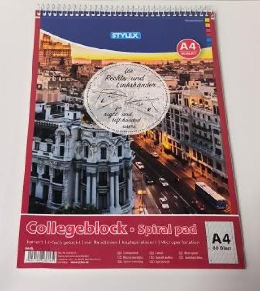 Collegeblock A4  80BL kariert