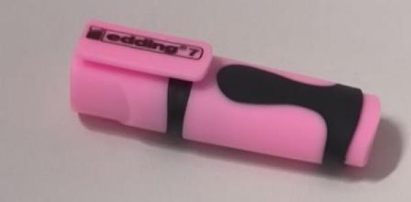 Mini-Highlighter e-7, pastell pink