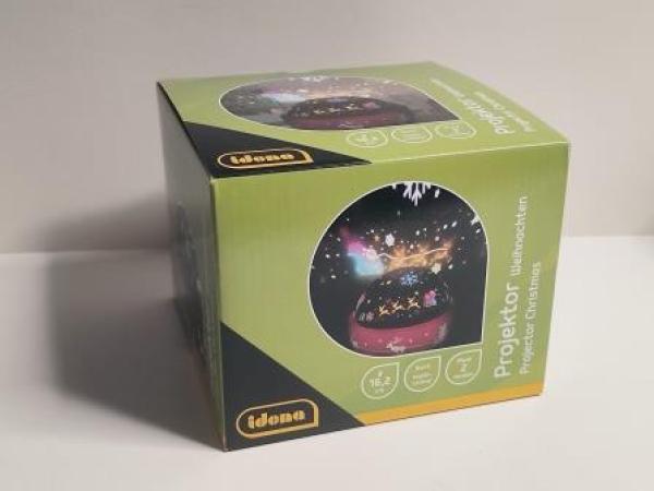 Idena LED Projektor Weihnachten 16,2x16,2x13cm