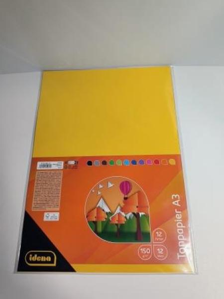 Idena Tonpapier 150g/m² 12 Farben DIN A3