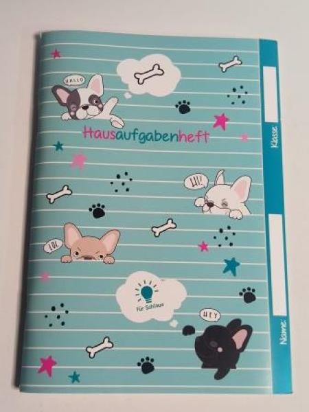 Hausaufgabenheft A5 Hunde