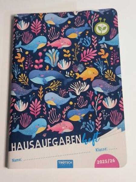 TRÖTSCH Hausaufgabenheft Meerestiere 25/26 112 Seiten DIN A5