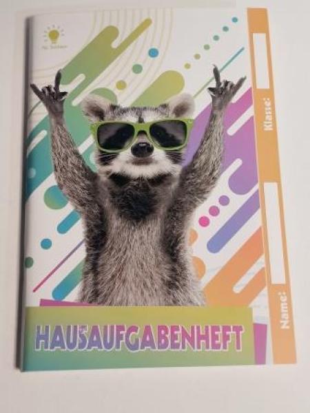 Hausaufgabenheft A5 Waschbär