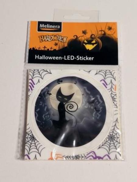 Halloween-LED-Sticker Katze