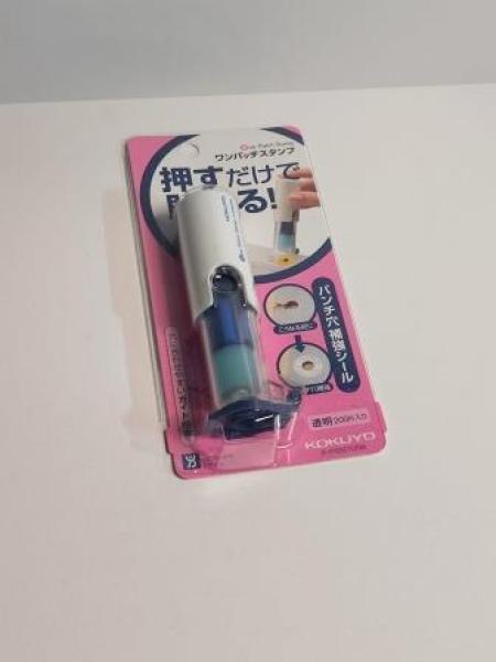 200 KOKUYO Lochverstärker Applicator für 2 Löcher transparent