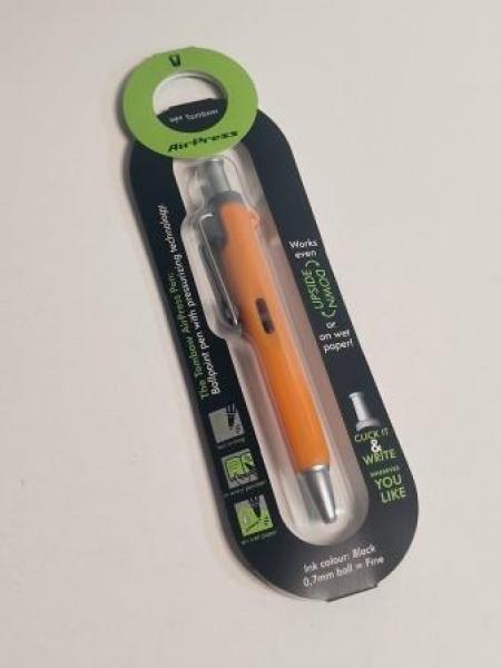 Tombow Druckkugelschreiber AirPres s Pen, orange/silber (1230070)