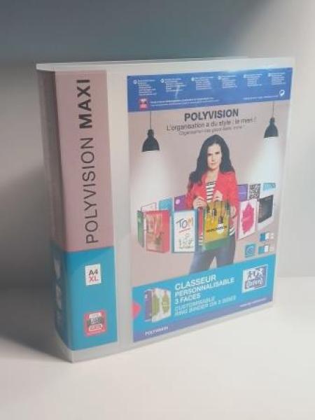 Oxford Präsentations-Ringbuch POLYV ISION Maxi,DIN A4+, 70 mm (64550341