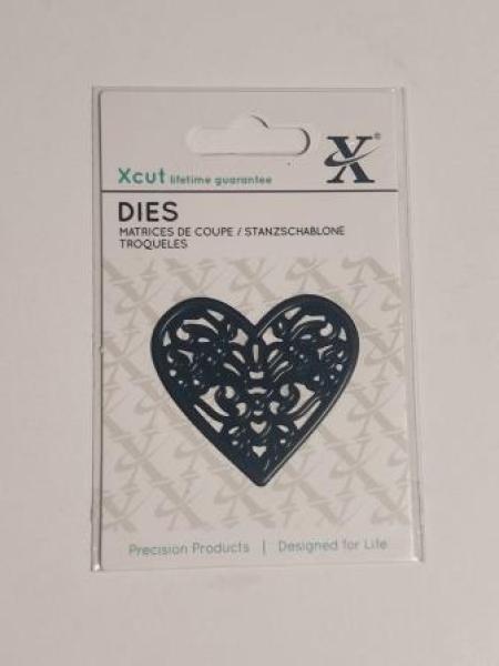 Mini-Stanzschablonen (1Stk) Herz Filigran