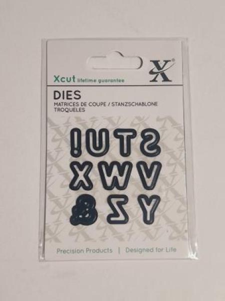 Mini-Stanzschablonen (9Stk) - Alphabet 3