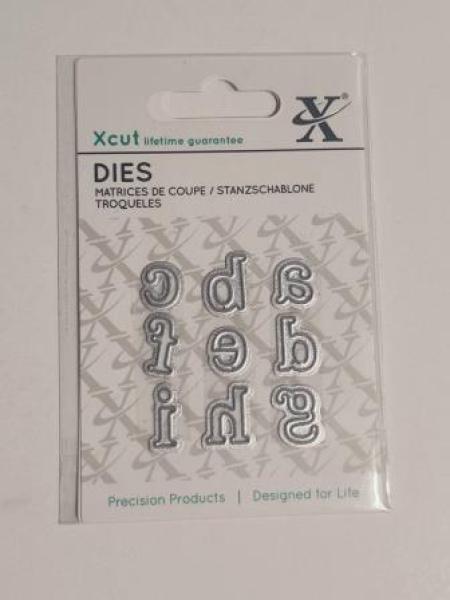 Mini-Stanzschablonen (9Stk) - Schriftart Serif Alpha 1