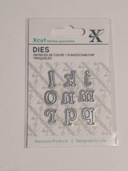 Mini-Stanzschablonen (9Stk) - Schriftart Serif Alpha 2