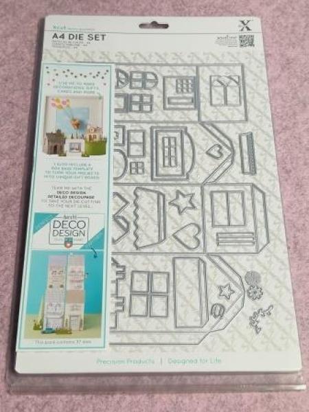 A4 Stanzschablonen Set (37Stk) - Deco Design Stanzschablone Haus