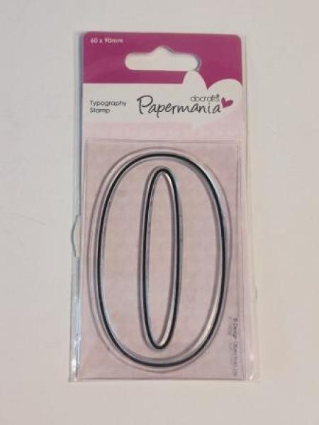 60 x 90mm Typography Clear Stamp - 0