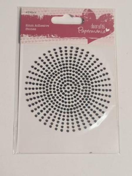 2mm Schmucksteine Selbstklebend (433Stk) - Regenbogenfarben