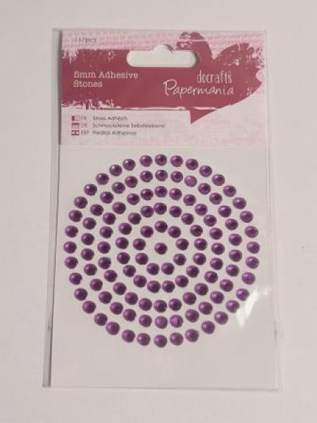 5mm Schmucksteine Selbstklebend (117Stk) - Pink