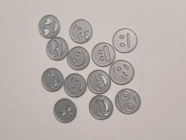 Stanzschablone  Smilies