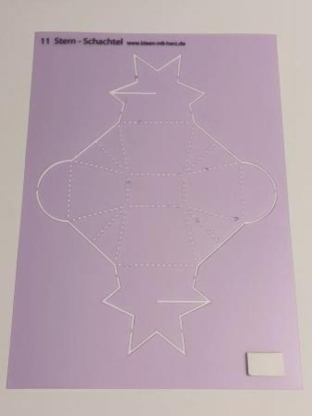 Design-Schablone Nr. 11 "Stern-Schachtel", DIN A4