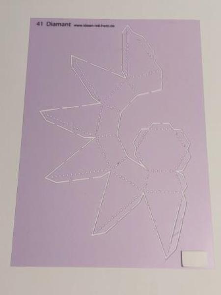 Design-Schablone Nr. 41 "Diamant", DIN A4