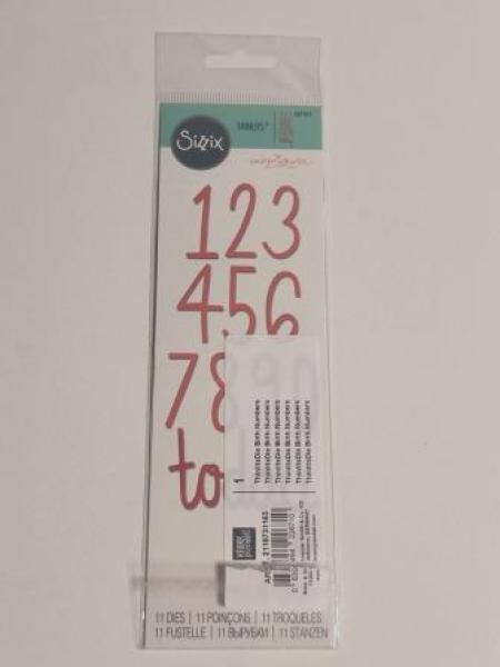 Stanzschablone Zahlen