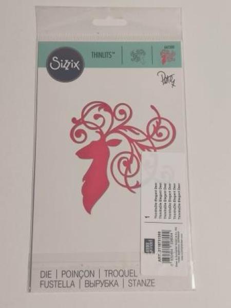 Sizzix Thinlits - Elegant Deer, 8,57x9,20cm, SB-Blister