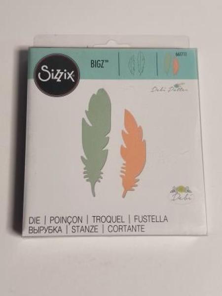 Stanzschablone Feder