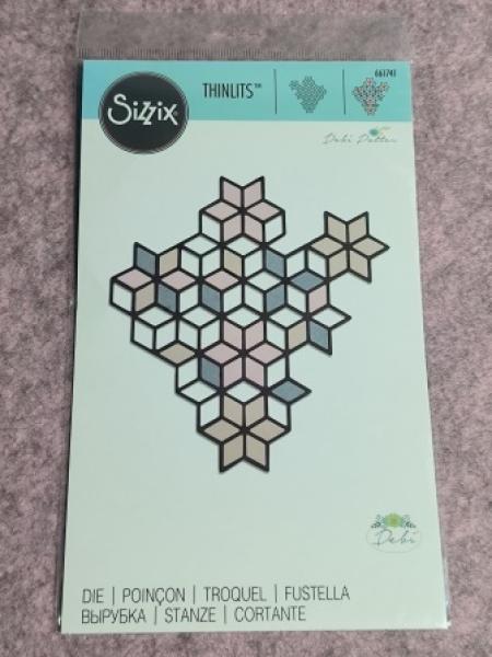 Stanzschablone Diamant Cluster