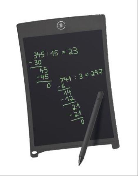 LCD Schreibtafel mit Stift sw