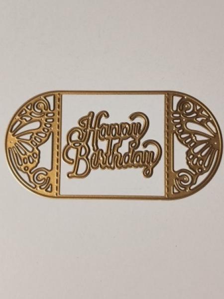 Stanzschablone Happy Birthday