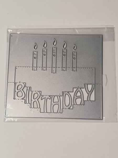 Stanzschablone  Birthday