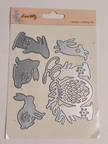 Stanzschablone  Osterhasenset