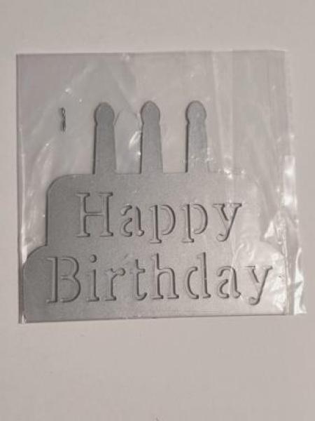 Stanzschablone  Happy Birthday