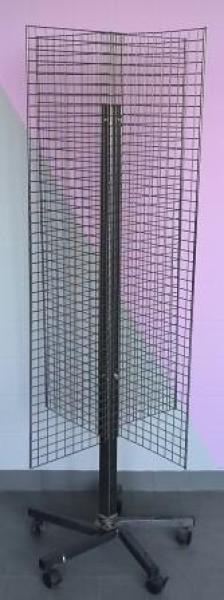 Ständer schwarz mit 4 Gitter