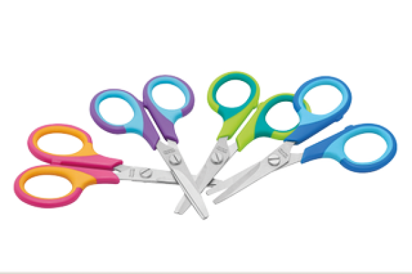 Kinderschere rund Soft-Kid sortiert