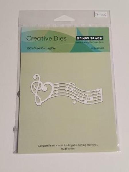 Stanzschablone Notenzeile