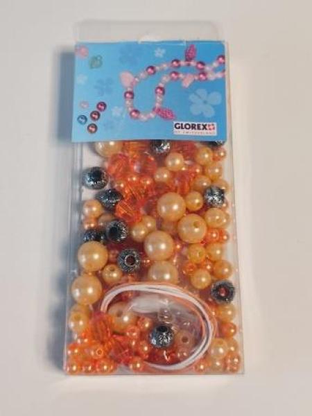 Perlen-Set orange  GLOREX 	61631004