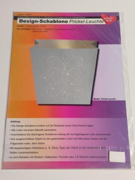 Design-Schablone Nr. 1 "Prickel-Leuchte", DIN A4