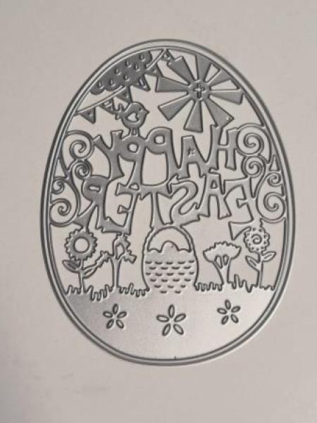 Stanzschablone Osterei