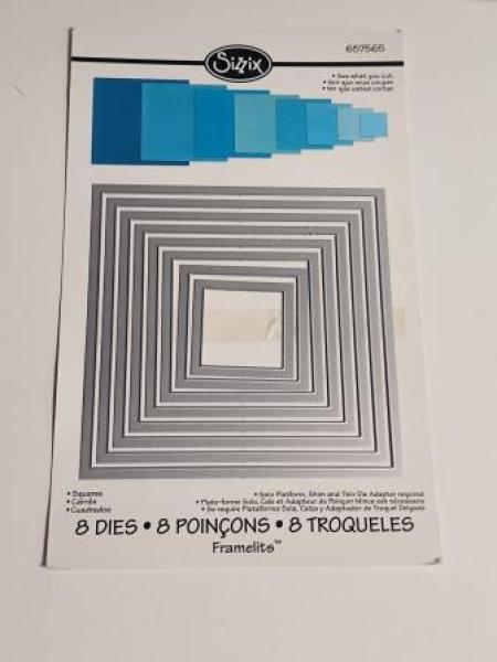 Stanzschablone Quadrate