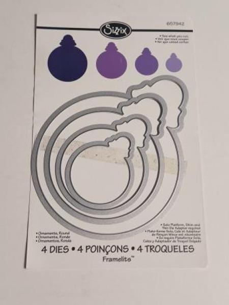 Stanzschablone Weihnnachtskugeln