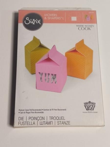 Stanzschablone Milchkarton