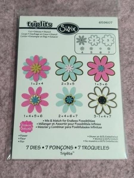 Stanzschablone Blumen