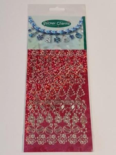 Sticker Charms X-mas D.Red