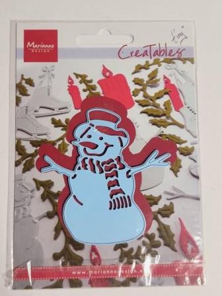 Stanzschablone Schneemann